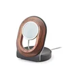 Magnetic Suction Wireless Charging Phone Rack Fast Charging Stand for IPhone 12 and Above Walnut Solid Wood Holder Home Charging 6