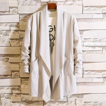 

Spring mid-length cardigan trench coat thin cape youth coat