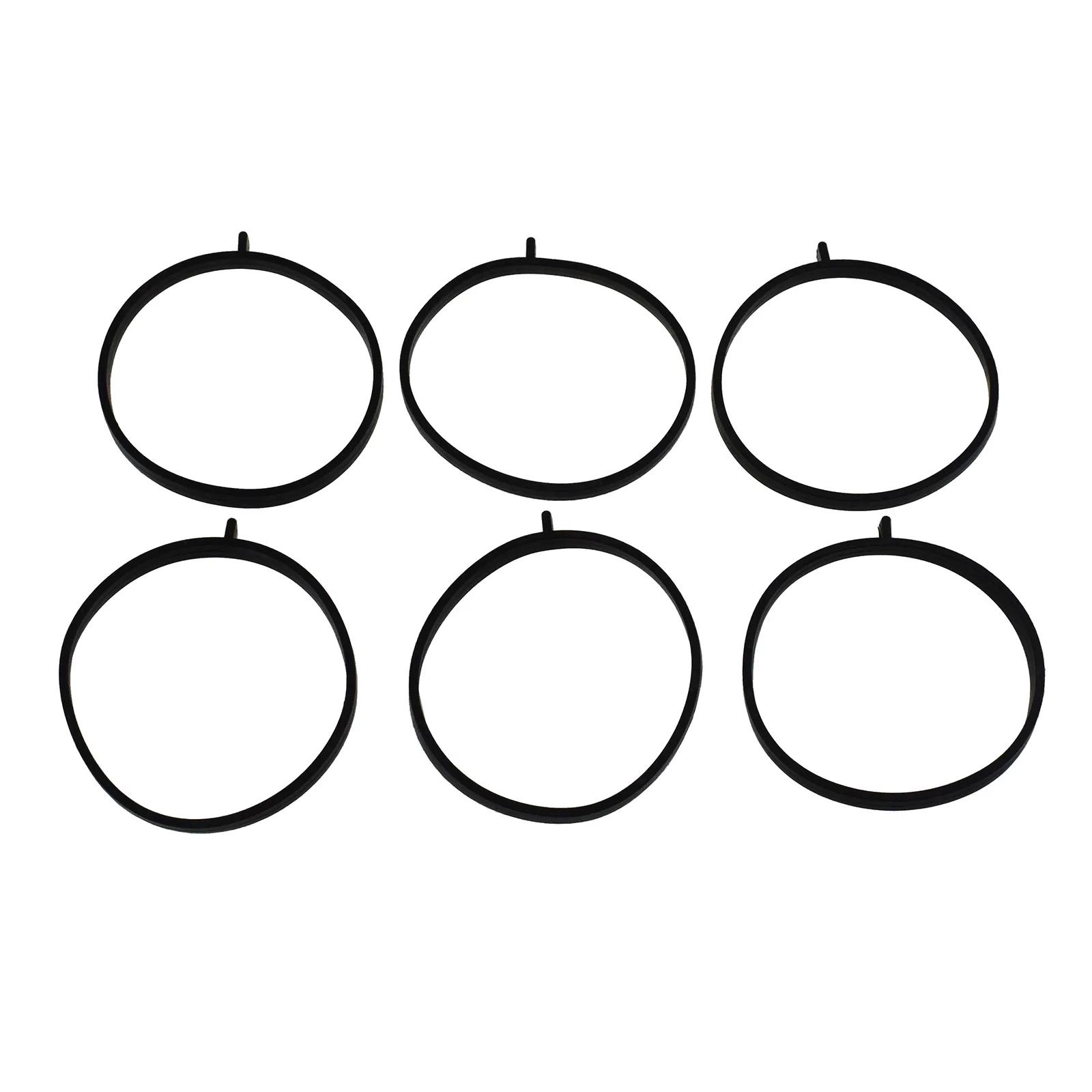 Set of 6 Engine Intake Manifold Gaskets Rubber Fit For Porsche Cayenne S GTS Macan S/turbo GTS Panamera S/4S 3.0L 3.6L V6 New