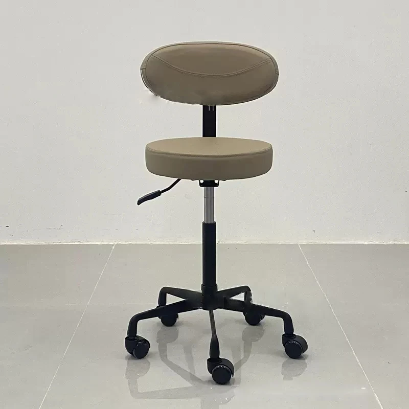 

Beauty Hairdresser Barber Chairs Stylist Salon Modern Mobile Barber Chair Wheels Simple Taburete Ruedas Salon Furniture HD