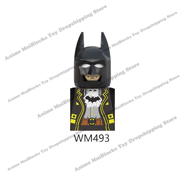 Movie Batman The Joker Harley Quinn Wonder Woman mini action toy figures building blocks Assemble bricks kid gifts WM6080 WM6100 WM493