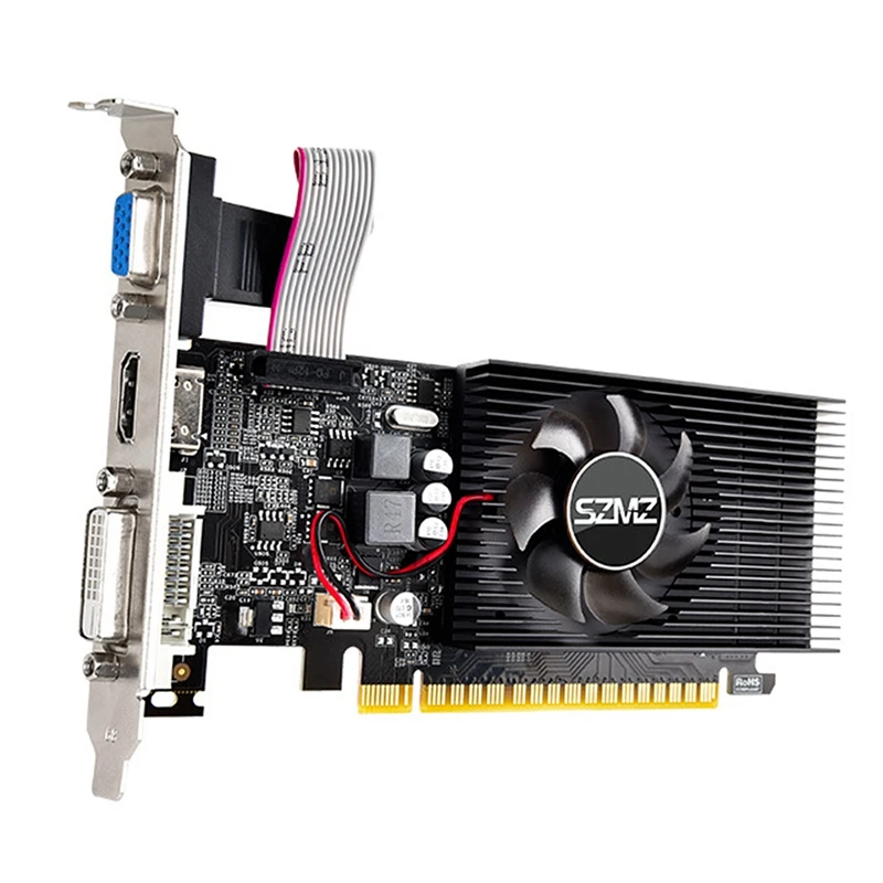 

SZMZ 1 шт. GT730 4 Гб DDR3 128 бит графическая карта Низкопрофильная черная графическая карта для развлечения офиса/дома ПК игры