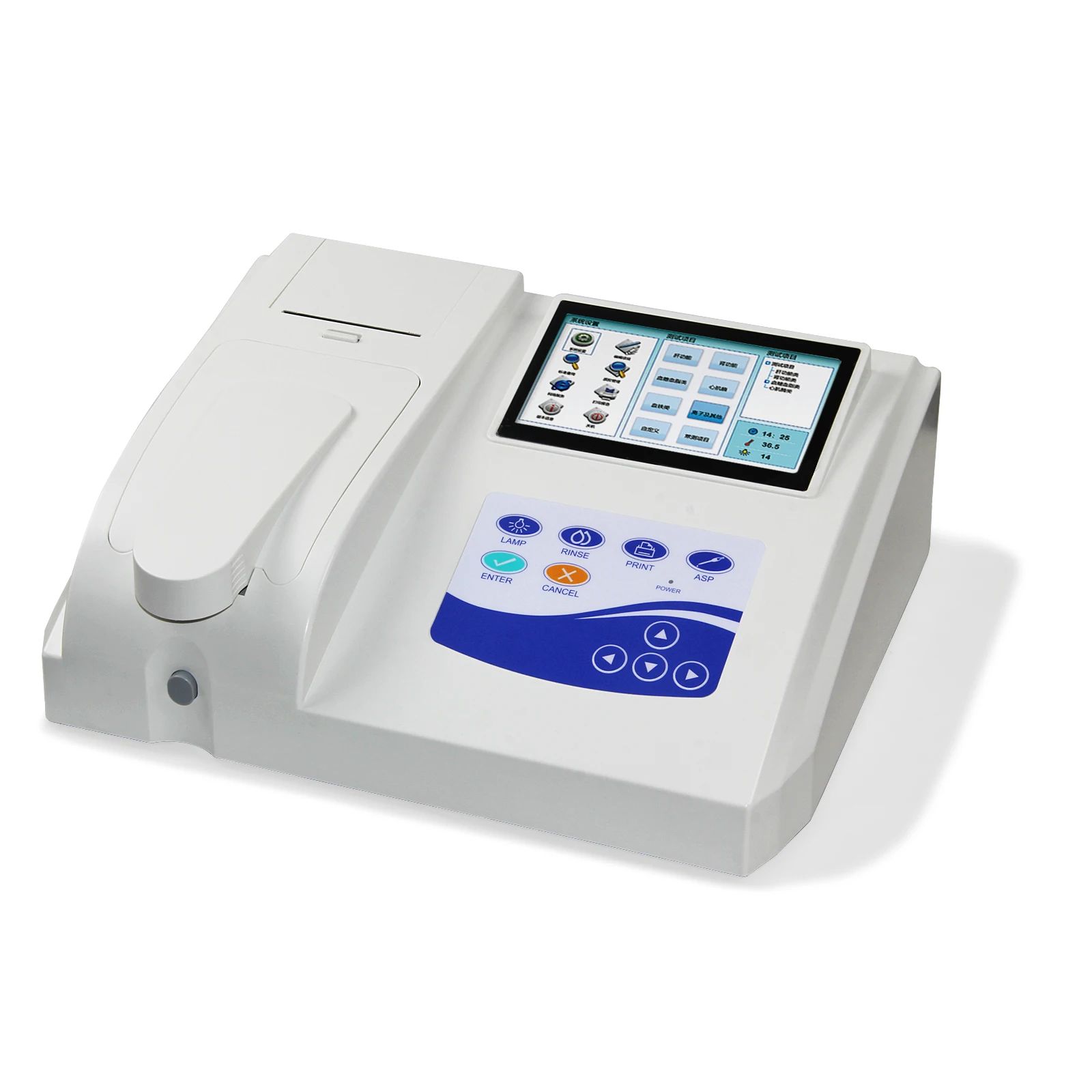 CONTEC Touch Screen BC300 Semi-auto Biochemistry Analyzer, Open reagent Blood glucose, Blood lipids 3 modes