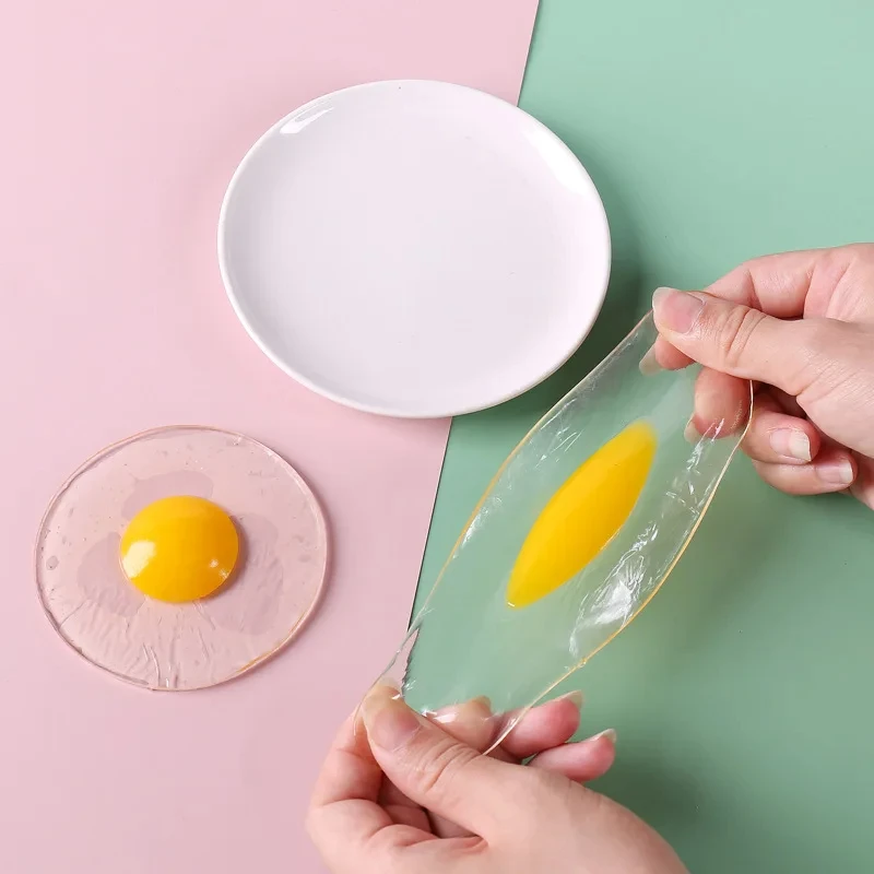 Simulation Egg Fake Fried Eggs Artificial Poached Egg Model Restaurant Display Props Kids Playhouse Kitchen Toy kitchen food toys food photography props food model
