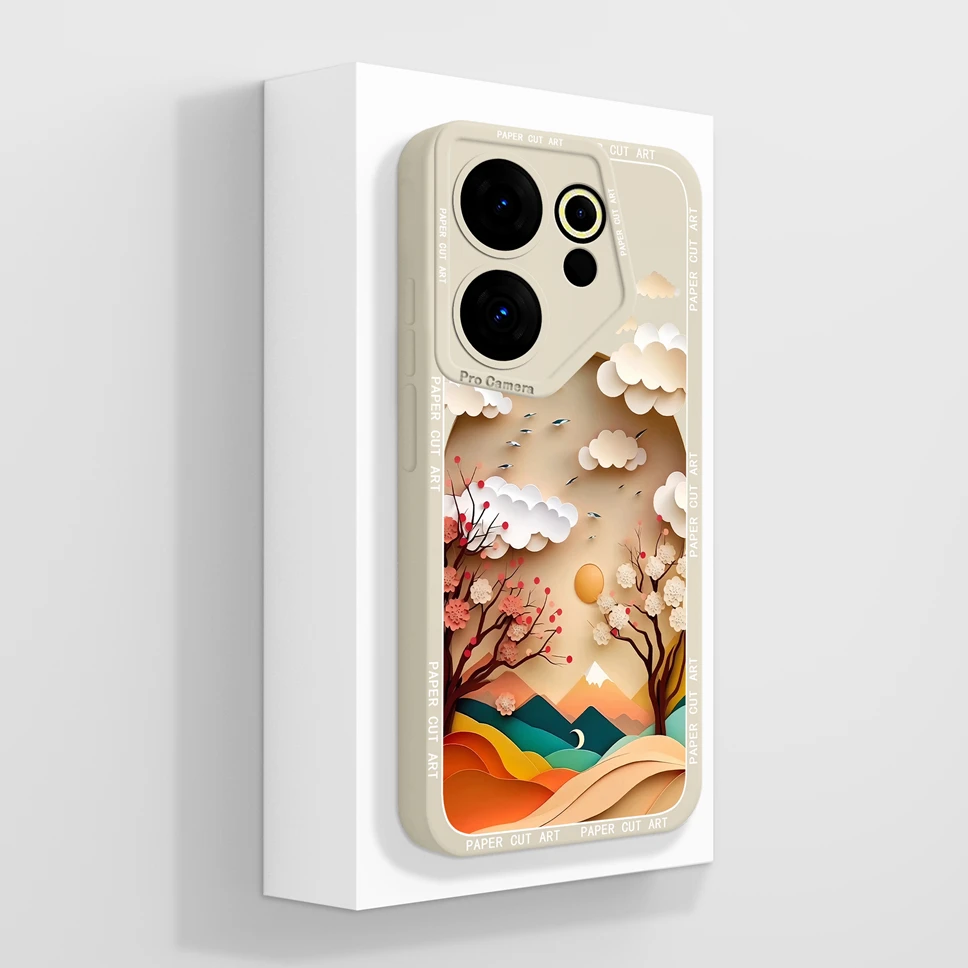 Mountain Astronaut Liquid Silicone Anti-Drop Phone Case