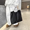 Large Reusable Shopping Bag Portable Oxford Fabric Waterproof Drawstring Foldable Simple Organizer Storage Shopper Handbag 6