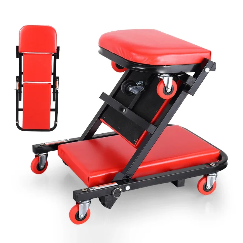 40" Deformable Auto Repair Stool Thickened Car Repair Lying Board Skateboard Repairing Car Sleeping Scooter