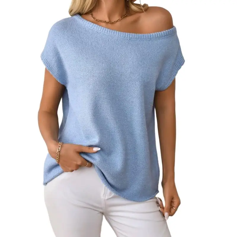 Women Slim Sleeveless Knitwear Pullover Sweater