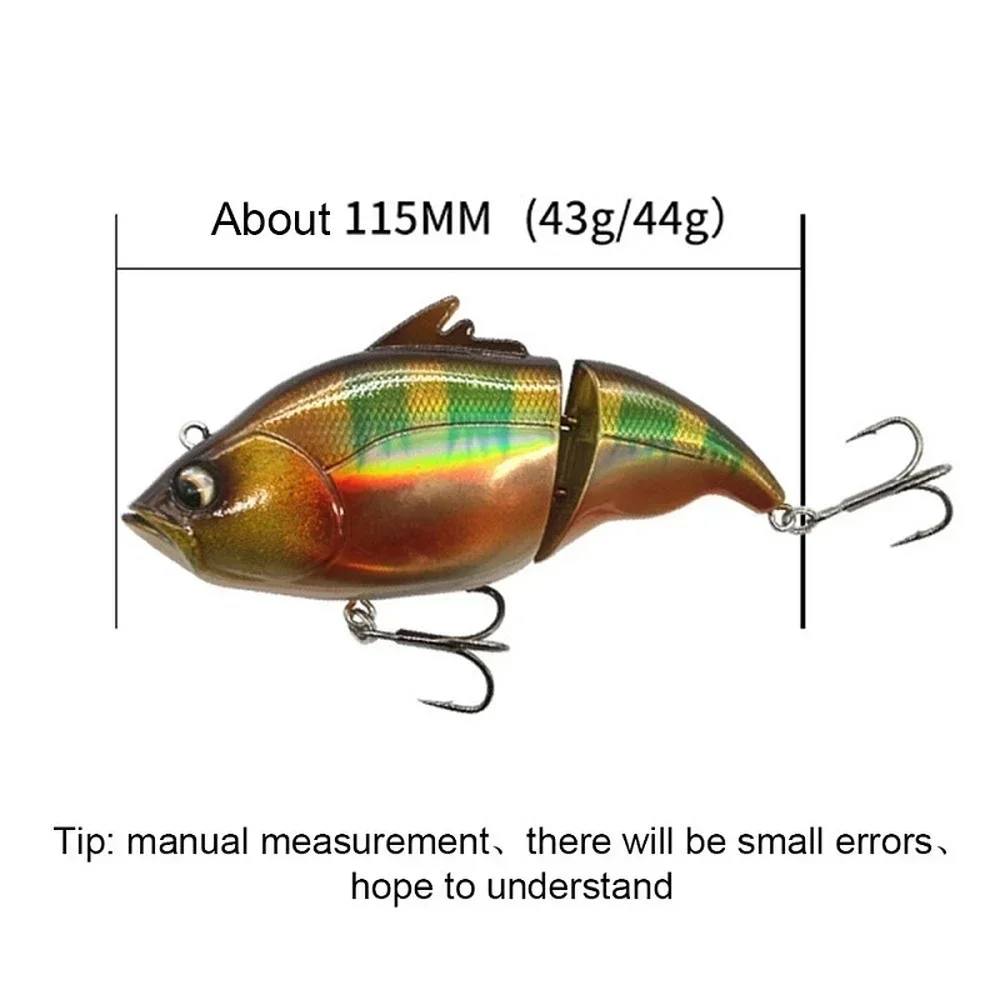 Vatalion Sinking Fishing Lure Lipless Crankbait Artificial Hard Bait Jointed VIB Vibration Wobblers Trout Bass Fishing Swimbait