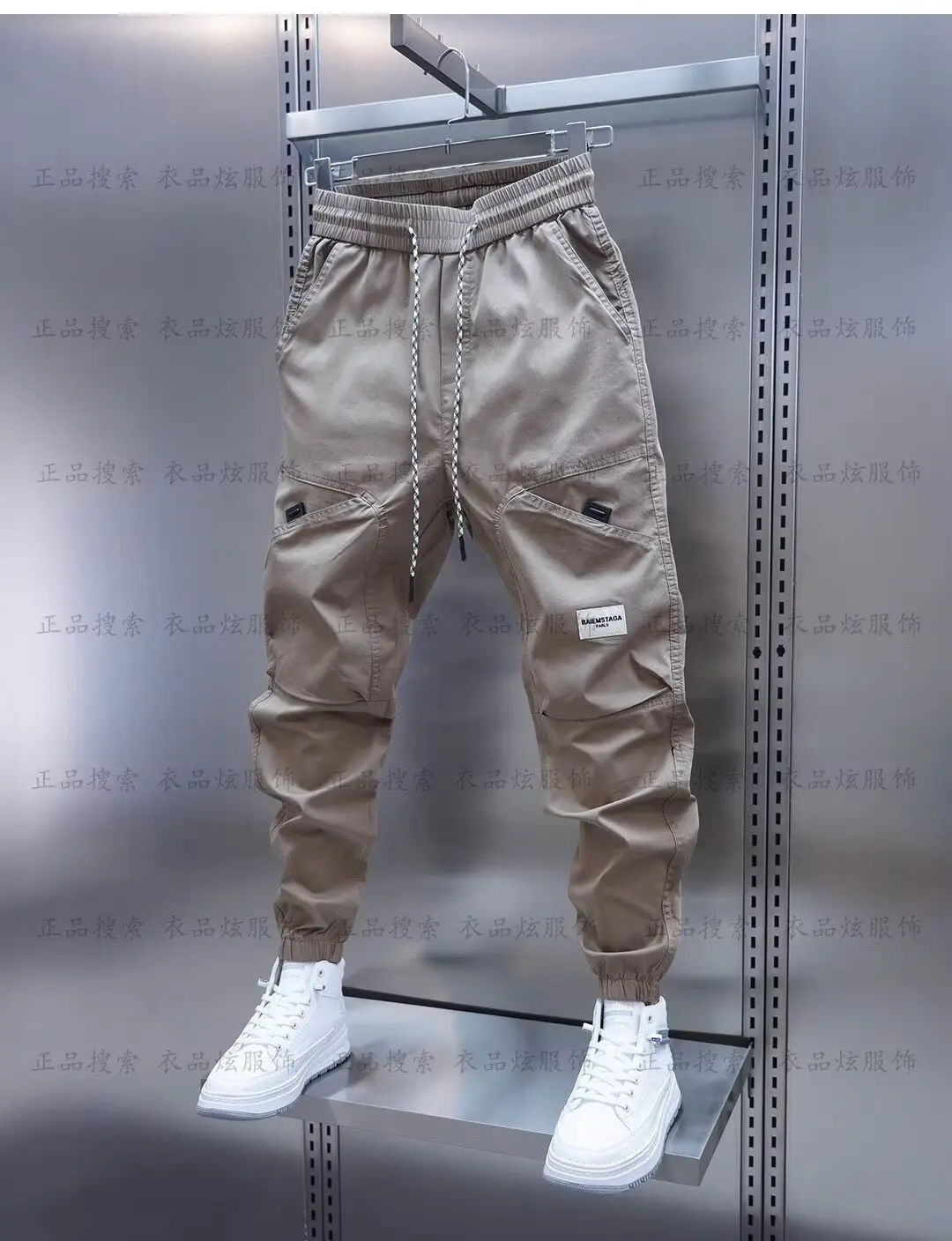 Luxury Cargo Harem Pants Outdoor Camping Sports Casual Pants Jogger Sweatpant korean Fashion High Quality Brand Men's Clothing 4