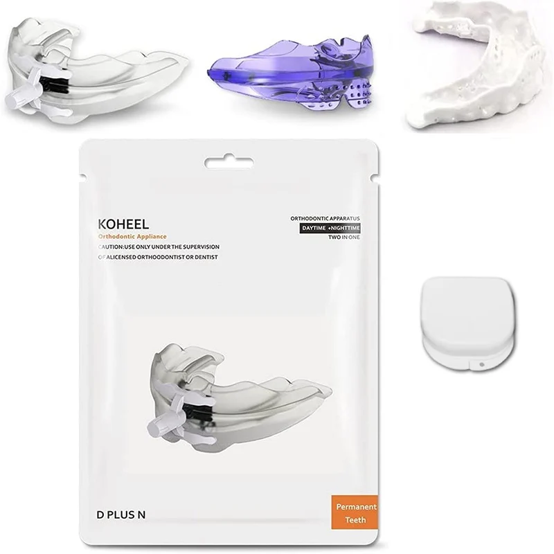 Piastra Per Denti Bretelle Dentali Apparecchio Ortodontico Regolabile Invisalign Raddrizzare Aligner Fermo Modellabile Koheel-Dn