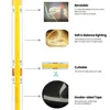 12V 24V COB LED Strip Ultra Thin 8MM Tape Light With DC Plug/ 2pin Wire Dimmable Linear Lighting High Density Lamp decoration 4