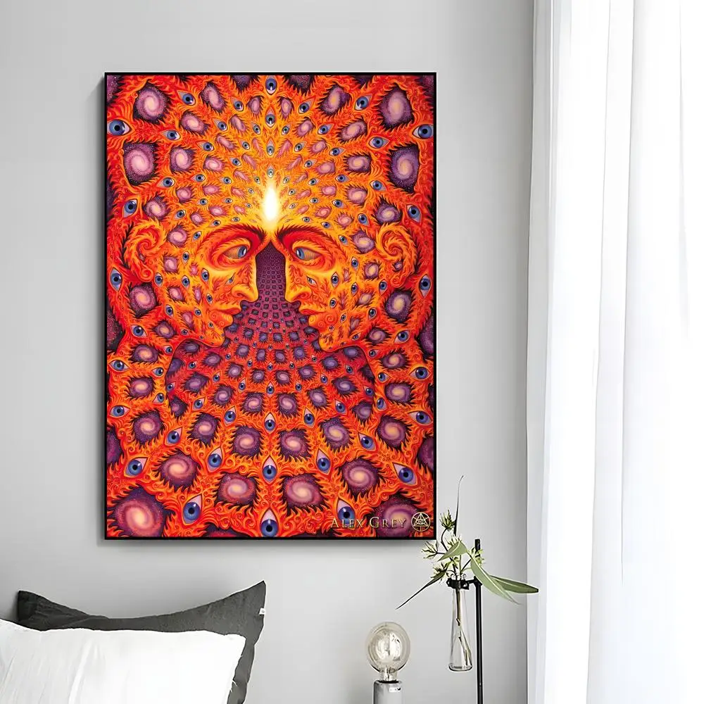 Visionary Art Poster by Alex Grey - Decorative Mural Wall Art