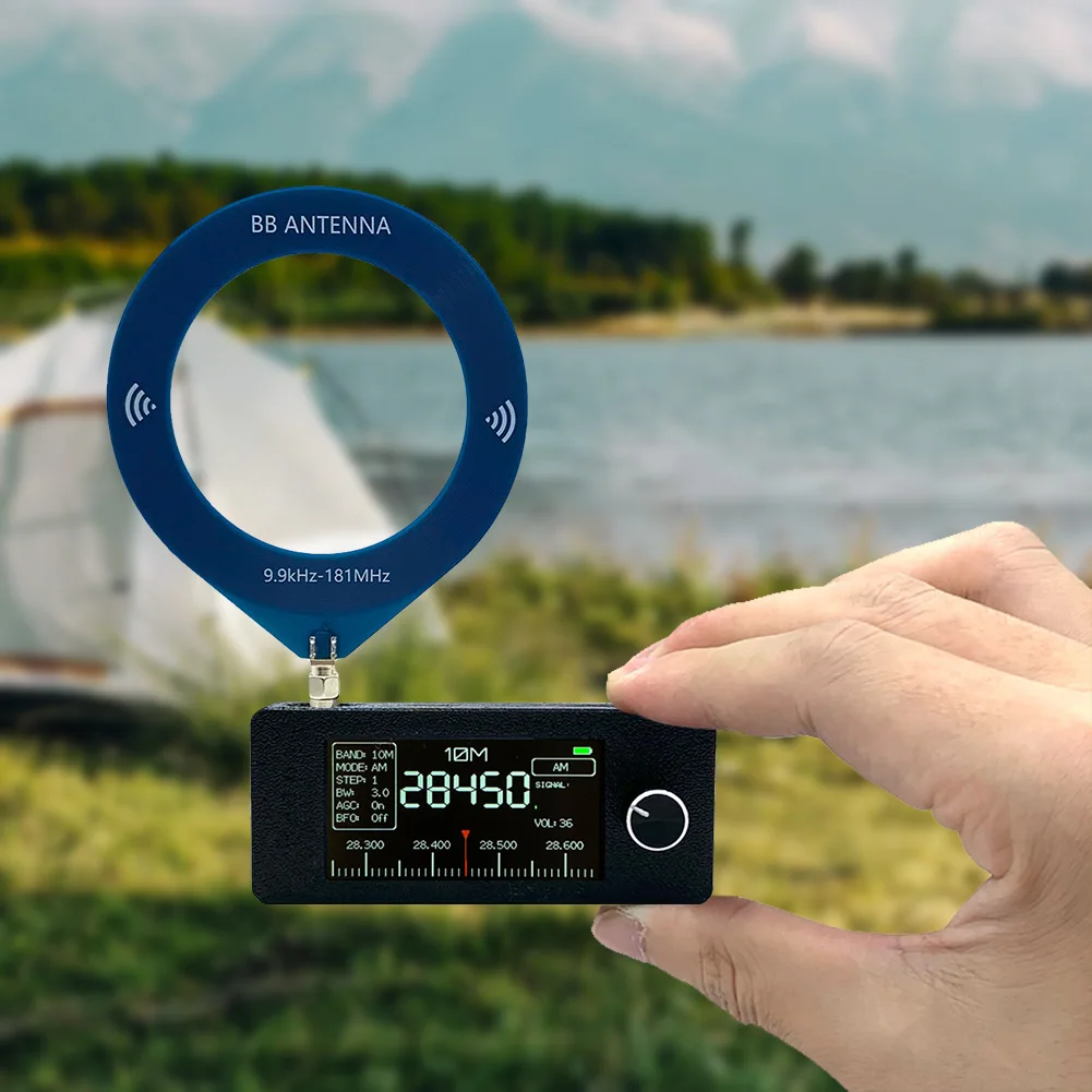 SI4732 0.5-108mhz Pocket Mini Radio LSB USB AM FM FM/AM Radio 1.9inch IPS Screen All Band Radio Receiver HF SW MW VHF Radio