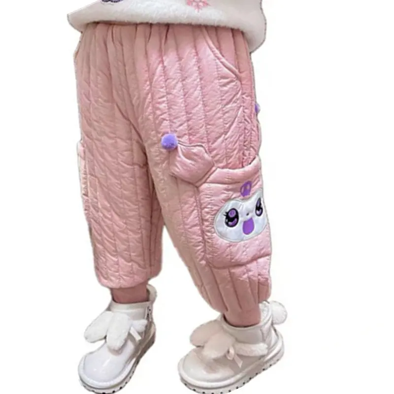 

Toddler Girl Winter Cotton Padded Pants for Baby Warm Thicken Hot Sale Casual Trousers Cute Children's Clothes 2 3 4 5 7 9 Years