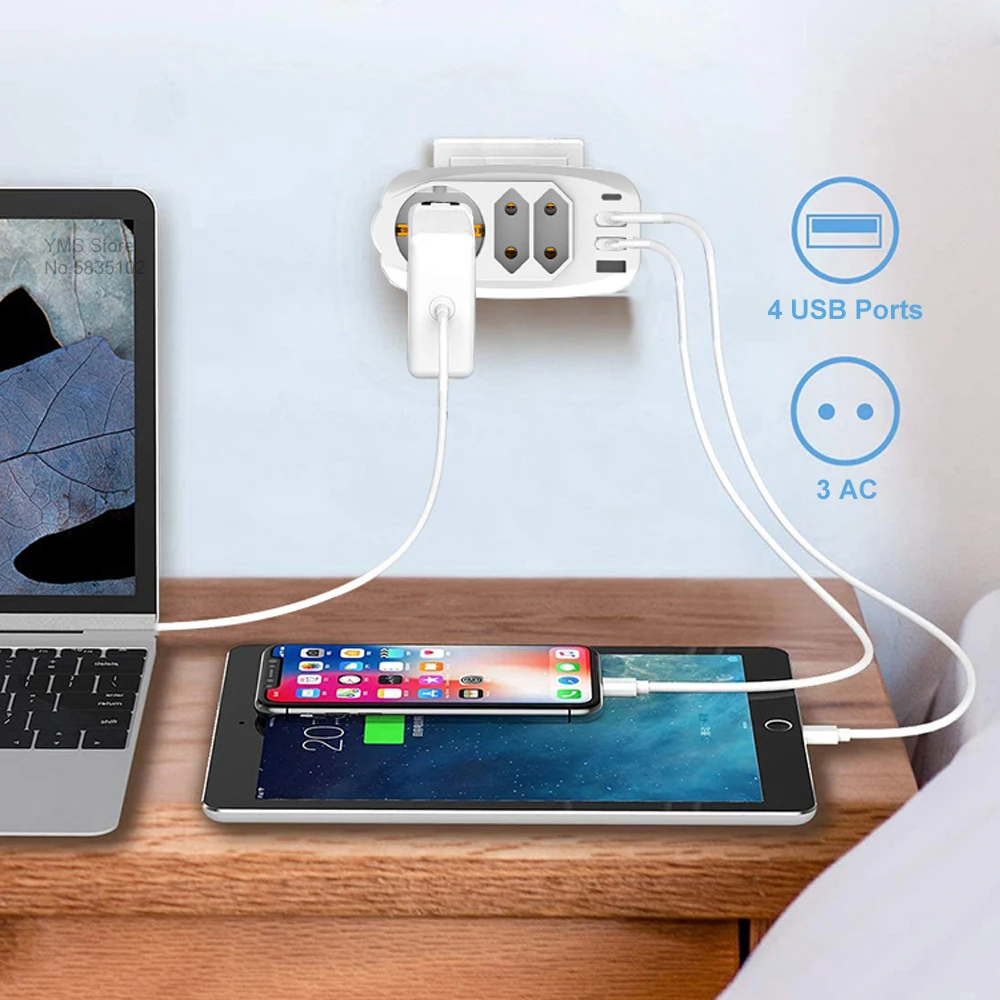 Sopend EU   ͽٴ  Ʈ 7 In 1 3 AC ܼƮ 4 USB Type-C Ʈ   ȣ Ȩ ȭƮ