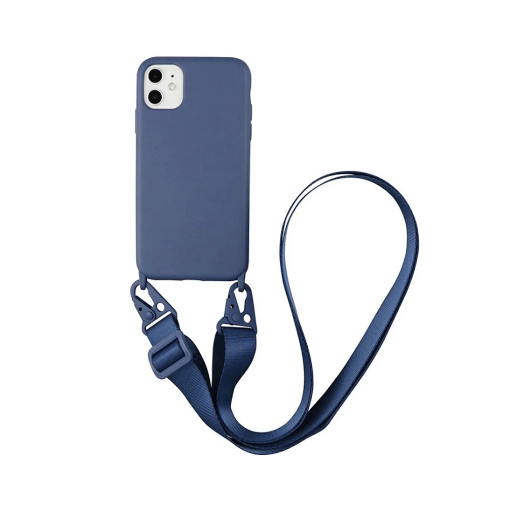 Silicone Crossbody Lanyard Phone Case with Neck Strap and Necklace Cord