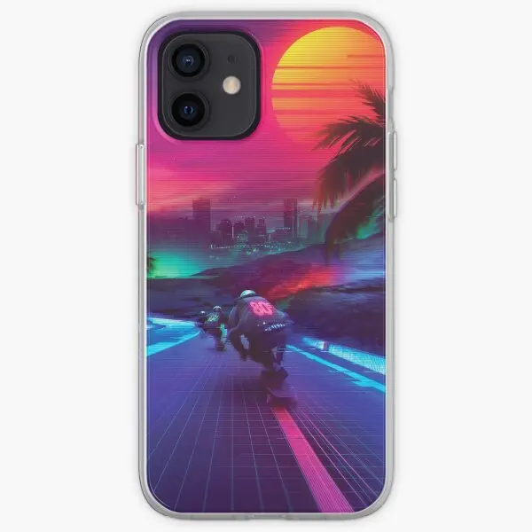 Synthwave Midnight Outrun Iphone Tough C Custodia Per Telefono Personalizzabile Per Iphone 6 6S 7 8 Plus 11 12 13 14 Pro Max Mini X Xs Xr Max