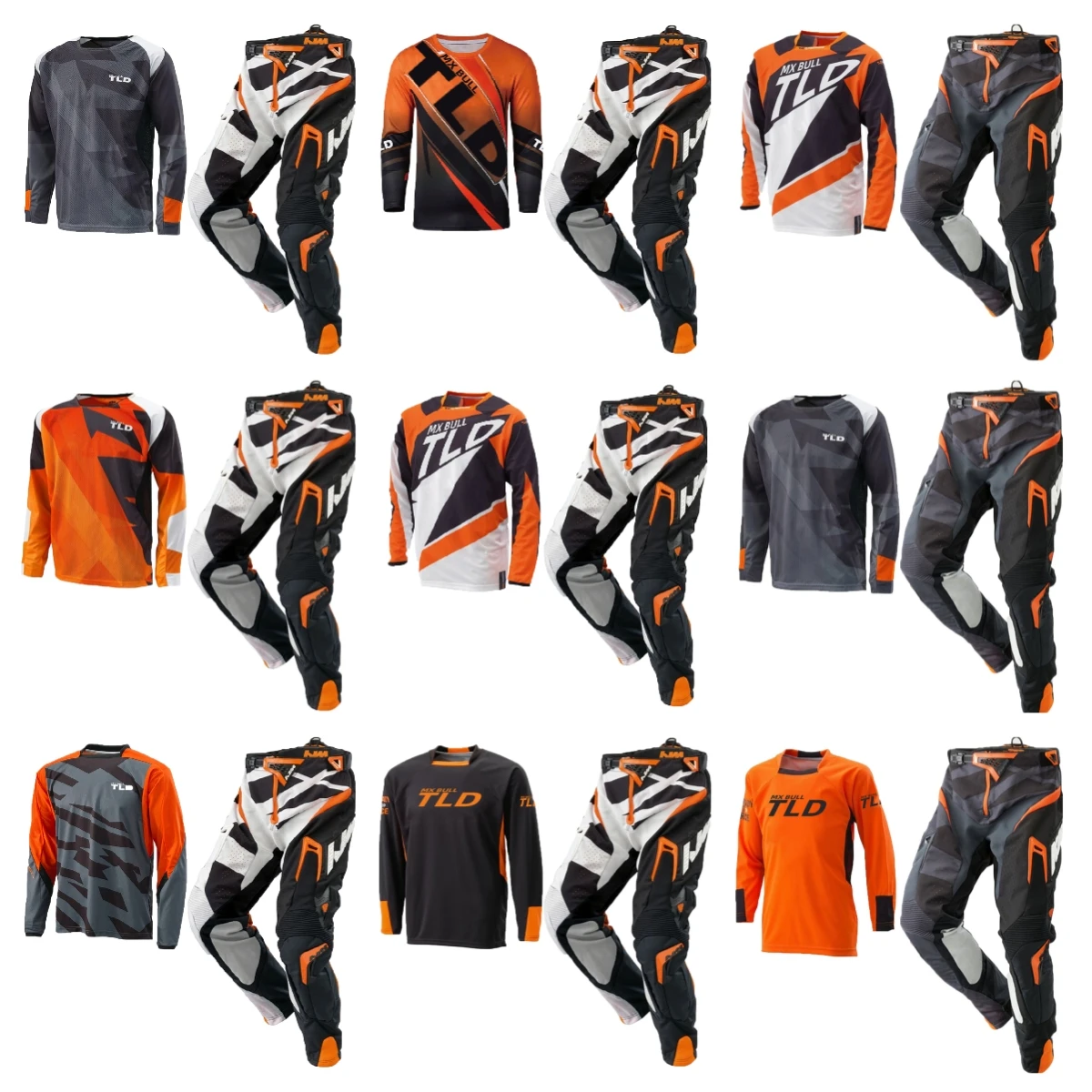 

Top MX Motocross Jersey and Pants Racing Gear Set Mountain Bike Suit Motorcycle Riding Combination Top 40 Size