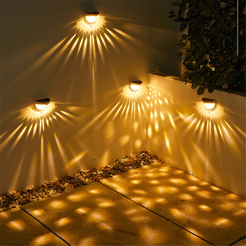 4PCS LED saules gaisma āra dārza apdares klāja gaismas sienas kāpnes žogs lampa piebraucamā ceļa gaisma dārza ainavas apgaismojuma gaisma_voghion.com