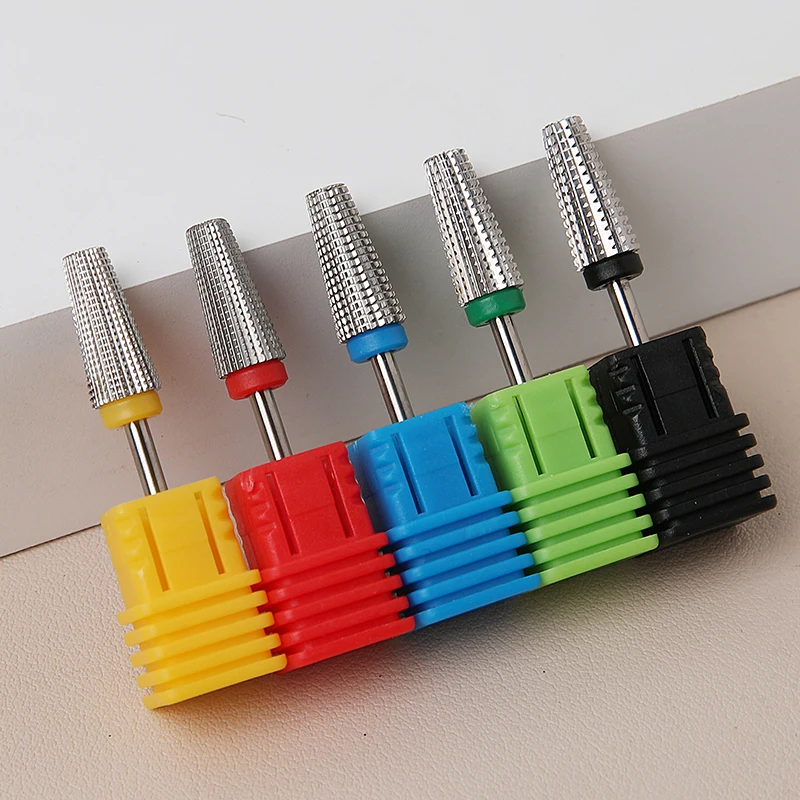 Natury Nails Wolframcarbid-Bohrer Für Nageldrehmaschine – Grobkorn (grün), 2,35 Mm Griff – Für Acryl- & Gelnägel