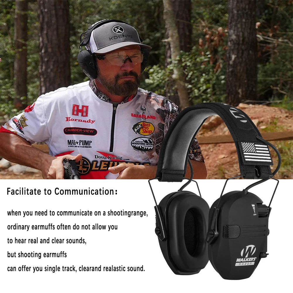 

ARM NEXT Tactical Electronic Shooting Earmuffs Outdoor Hunting Sound Pickup and Noise Reduction Impact Hearing Protection Helmet