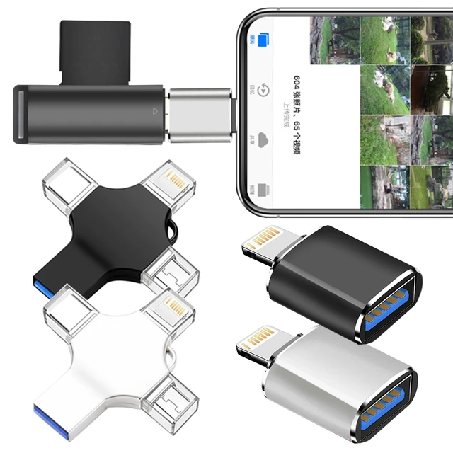 New Usb 3.0 Otg Adapter For Iphone 13 12 11 Pro Xs Max Xr X 8 Plus