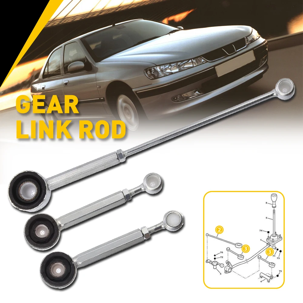 Gear Link Linkage Rods Kit 245281 For Citroen Berlingo Xsara Peugeot 306 Partner Transmission Gear Selector Lever Linkage Rod