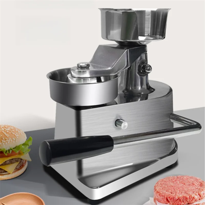 Stainless Steel 100/130/150cm Burger Press with 500 Sheets of Oil Absorbing Paper Manual Hamburger Patty Maker Kitchen Tool