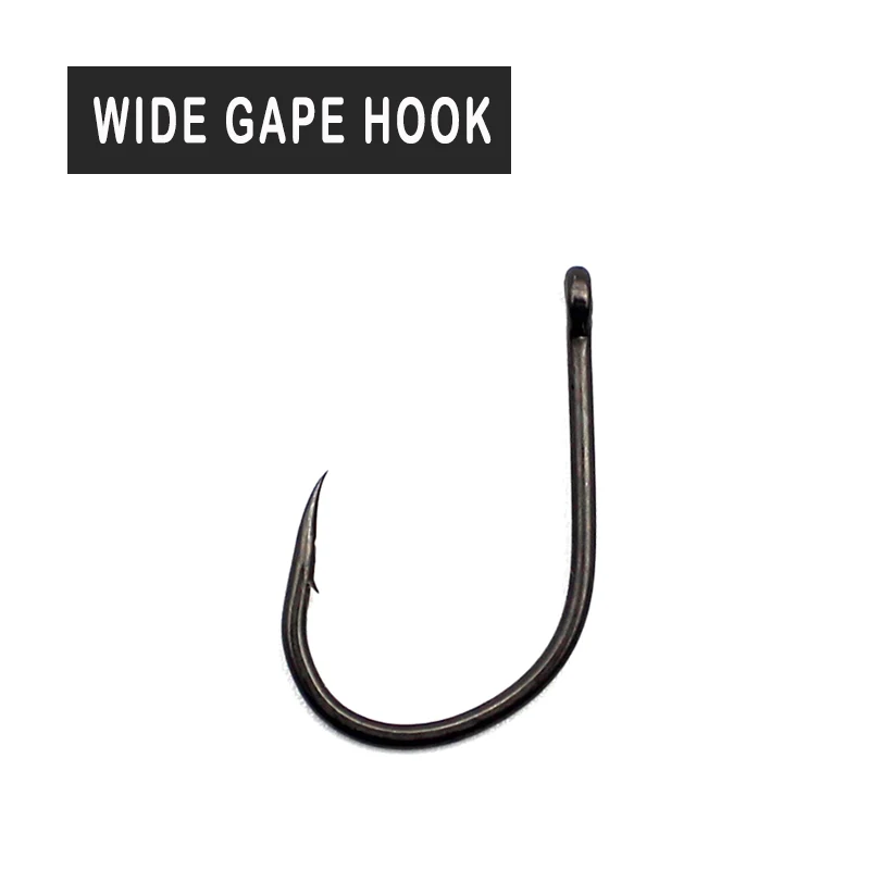 Ami Trapper Tackle Offset A Gambo Largo 5/0 – Filo Extra Pesante, Confezione Da 25 Pezzi