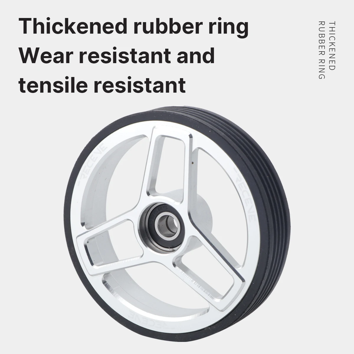 RECEVE 68MM Folding Bike Easywheel Bicycle Large Easy Wheel Titanium alloy screws Sealed 2 Bearing Pushing Wheels For Brompton