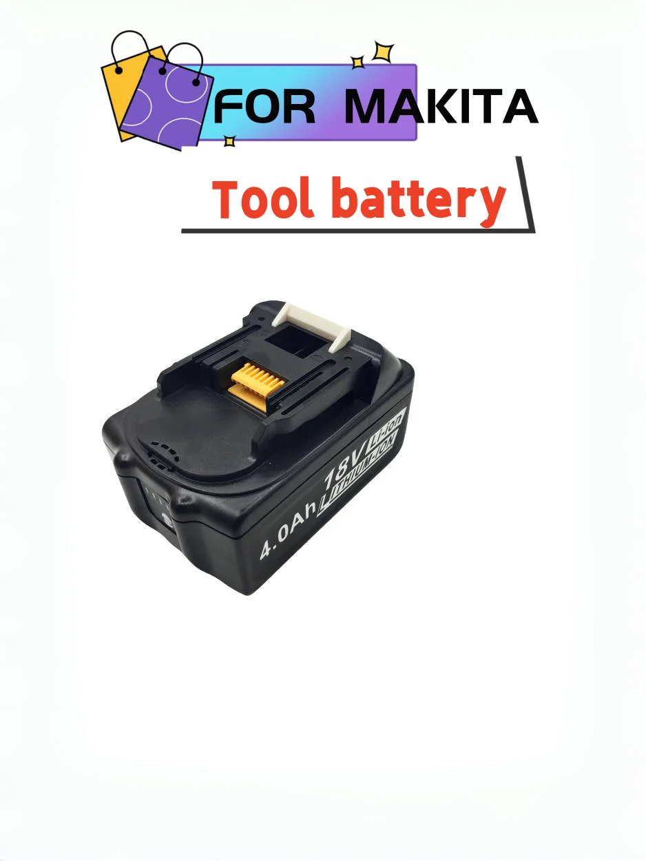 

18В 4.0AH 6.0AH 7.0AH 9.0AH для электрической пилы MAKITA и дрели аккумулятор 18650 перезаряжаемый, замена батареи электроинструментов