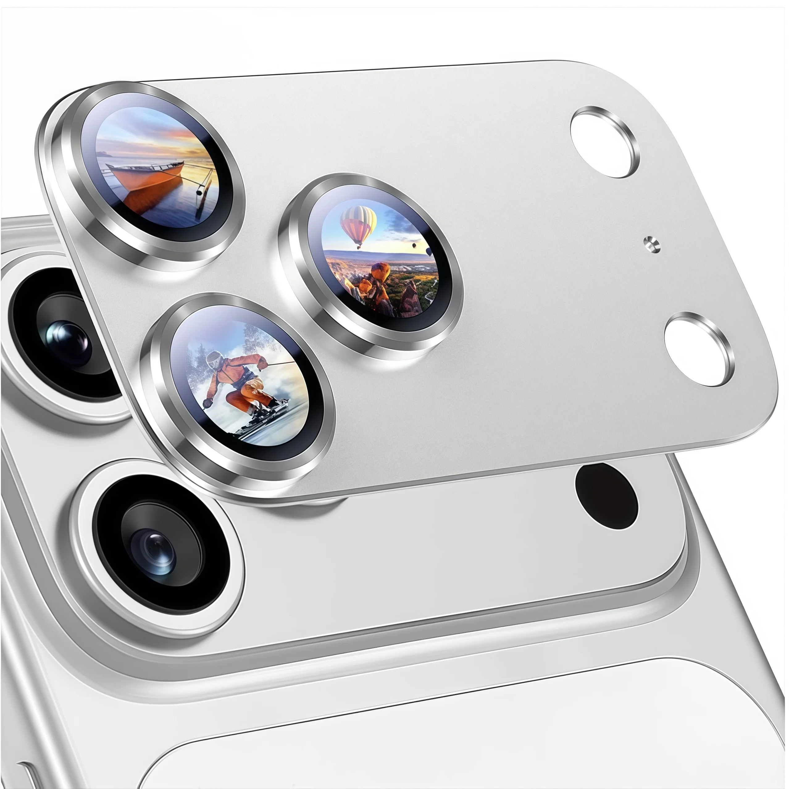 Für iPhone 17 Pro Max Kameraobjektivschutz [starke Adsorption] [Fallfreundlich] Rückfahrkamera-Bildschirmabdeckung aus gehärtetem Metallglas – Detail 13