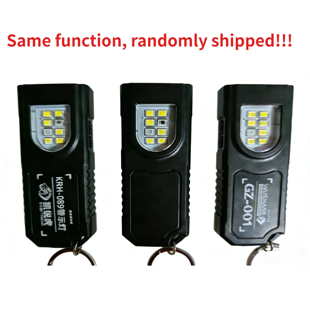 슈퍼 브라이트 미니 EDC 플래시라이트 USB 충전식 키체인 램프 테일 자석 작업등 캠핑 워킹 포켓 램프