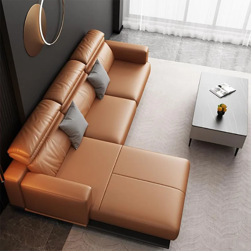 

Nordic Floor Living Room Leather Sofa Home Italian Combination Sleeper Living Room Sofa Luxury Divani Soggiorno Garden Furniture