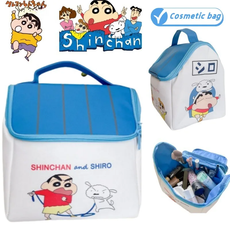 Neue Crayon Shin-chan Nohara Shiro personalisierte kreative Kosmetiktasche, hochwertige, wasserdichte Aufbewahrungstasche mit großem Fassungsvermögen