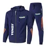 2024 New Men's Hooded Sports Set Brand FENDT Logo Outdoor Leisure Fashion Shirt Morning Running Fitness Two Piece 6