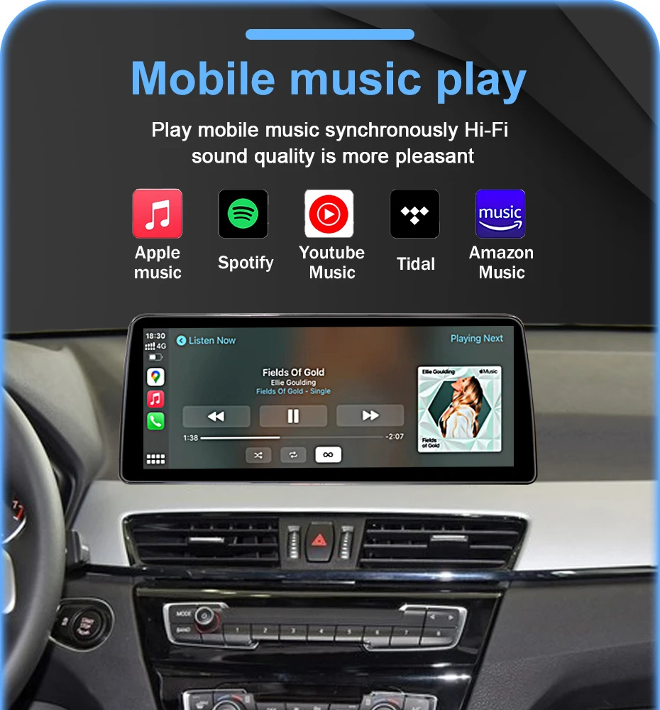 Android Auto Radio Wireless Carplay 12,5-Zoll-Linux-Auto-Multimedia-Bildschirm für BMW X1 F48 2016-2017 Autolink Airplay Navigation GPS – Detail 15
