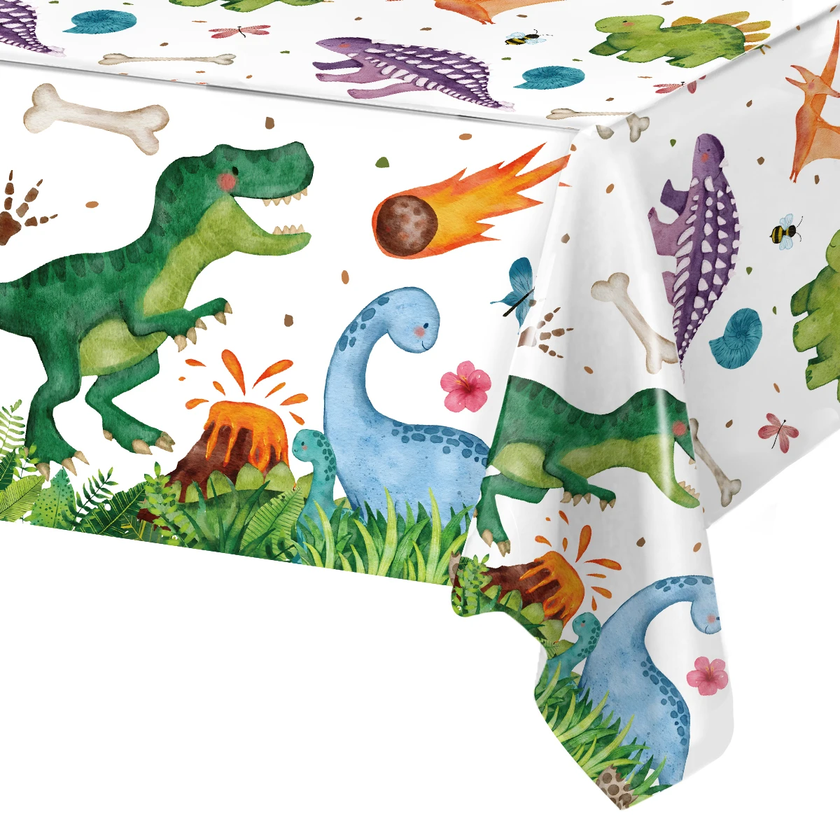 Boland Dinosaur Tablecloth – 130 X 180 Cm Plastic Party Table Cover, Colorful Dino Design For Kids Birthday - View #10