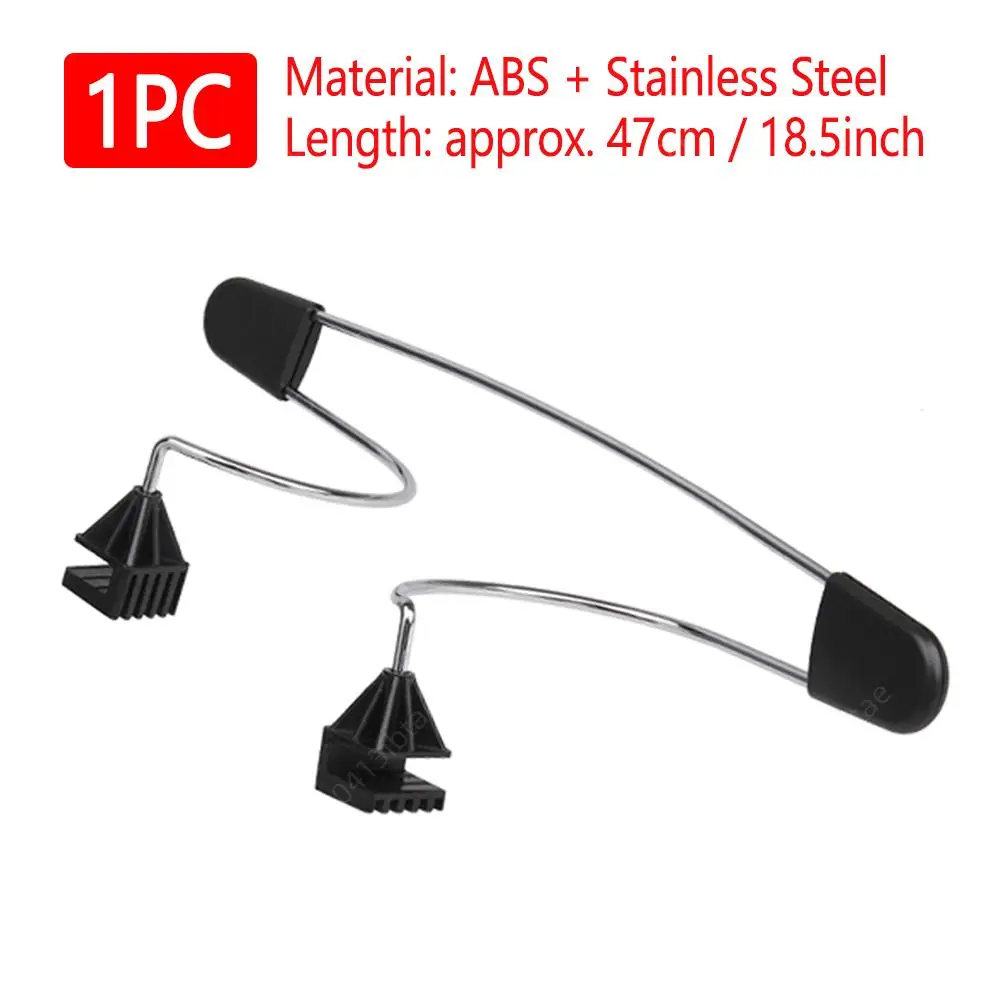 1/2Pcs Black Headrest Seat Metal Stainless Coat Hanger Clothes Jacket Suits Shirts Holer Car 47cm car coat hanger car hook
