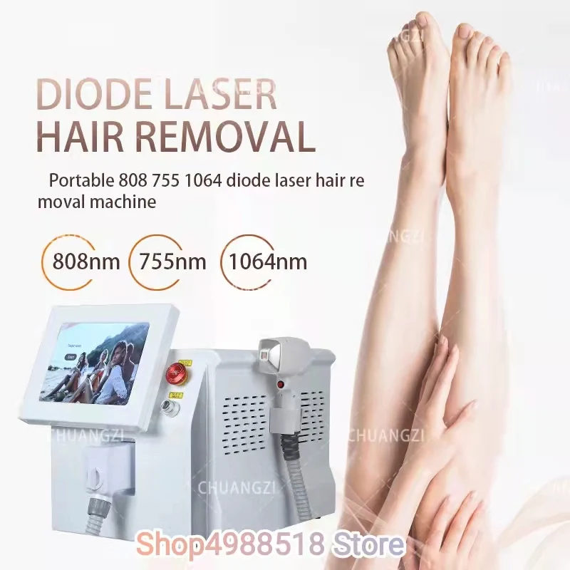 2022 New Home Use Remover Ice Platinum 3 Wavelength 808nm Diode Laser Hair Removal Machine 808 Remov Machin