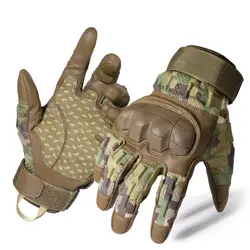 Touch Screen PU Leather Tactical Outdoor Sport Gloves - XL (CP)