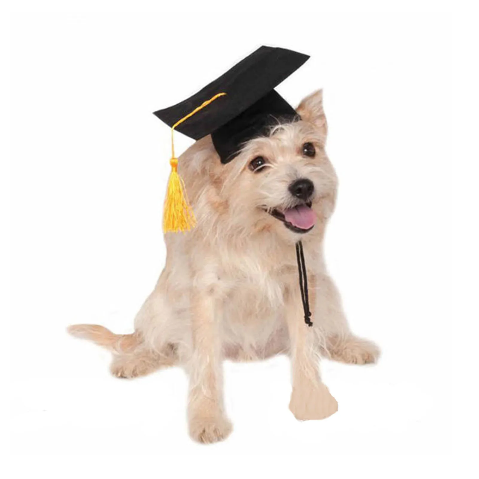 

Dog Cat Holiday Costume Caps Adjustable Pet Graduation Cap For Dogs Cats Graduation Costume Party Favor
