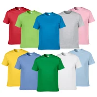 Style d'été haute qualité 100% coton couleur unie t-shirt hommes couleur Pure t-shirts marque à manches courtes t-shirt vêtements masculins 1