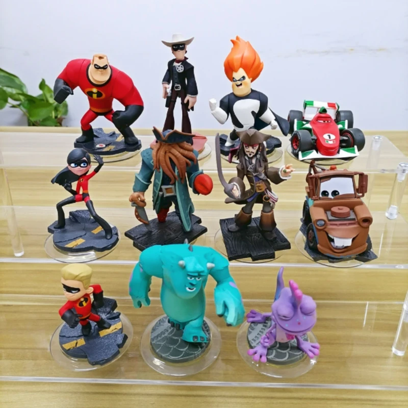 

Disney Infinity Francesco Mater Lone Ranger Jack Sparrow Davy Jones Syndrome Dash Elastigirl Mr.Incredible Doll Model Toy Figure