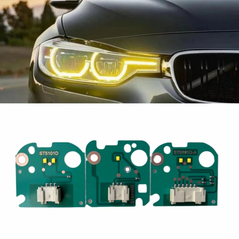 Blue Yellow Lemon Angel Eye LED Boards For 2017 2018 BMW F30 F35 320i 328i 330i  340i LED Headlight Daytime Running light DRL - AliExpress
