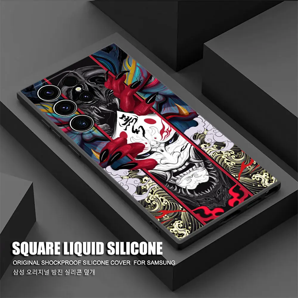 Samurai Hannya Mask Ghost Phone Case Cover