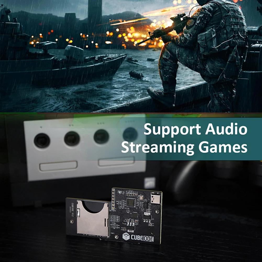 CUBEODE V1.2 Optical Drive Emulator Upgraded Replace Original DVD Drive Optical Drive Emulator for NGC GameCube DOL-001&DOL-101