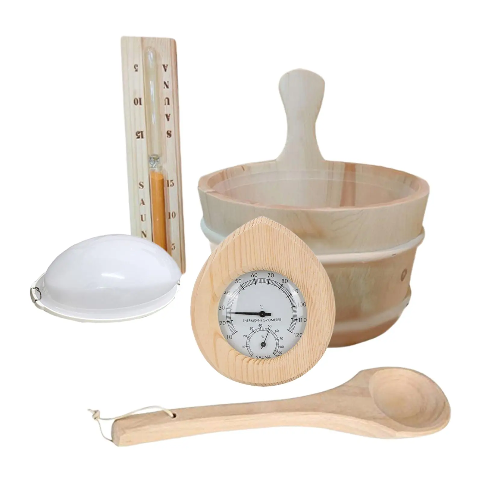 Sauna Accessories Set Sauna Heater Hotels Sauna Wooden Bucket and Ladle Kit Sauna Accessories Set Sauna Heater Hotels Sauna Wooden Bucket and Ladle Kit