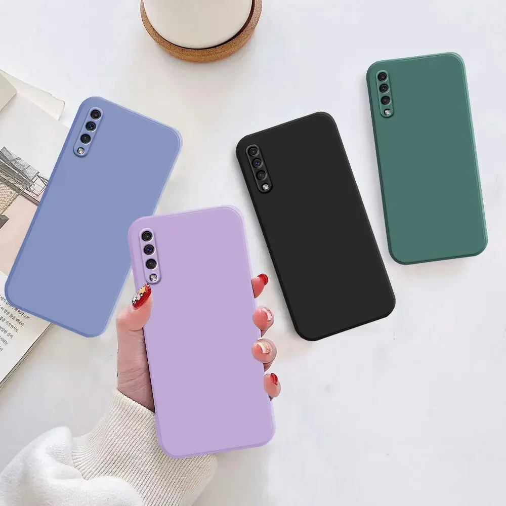 Shockproof Silicone Phone Case with Camera Protector for Samsung Galaxy A50/A50s